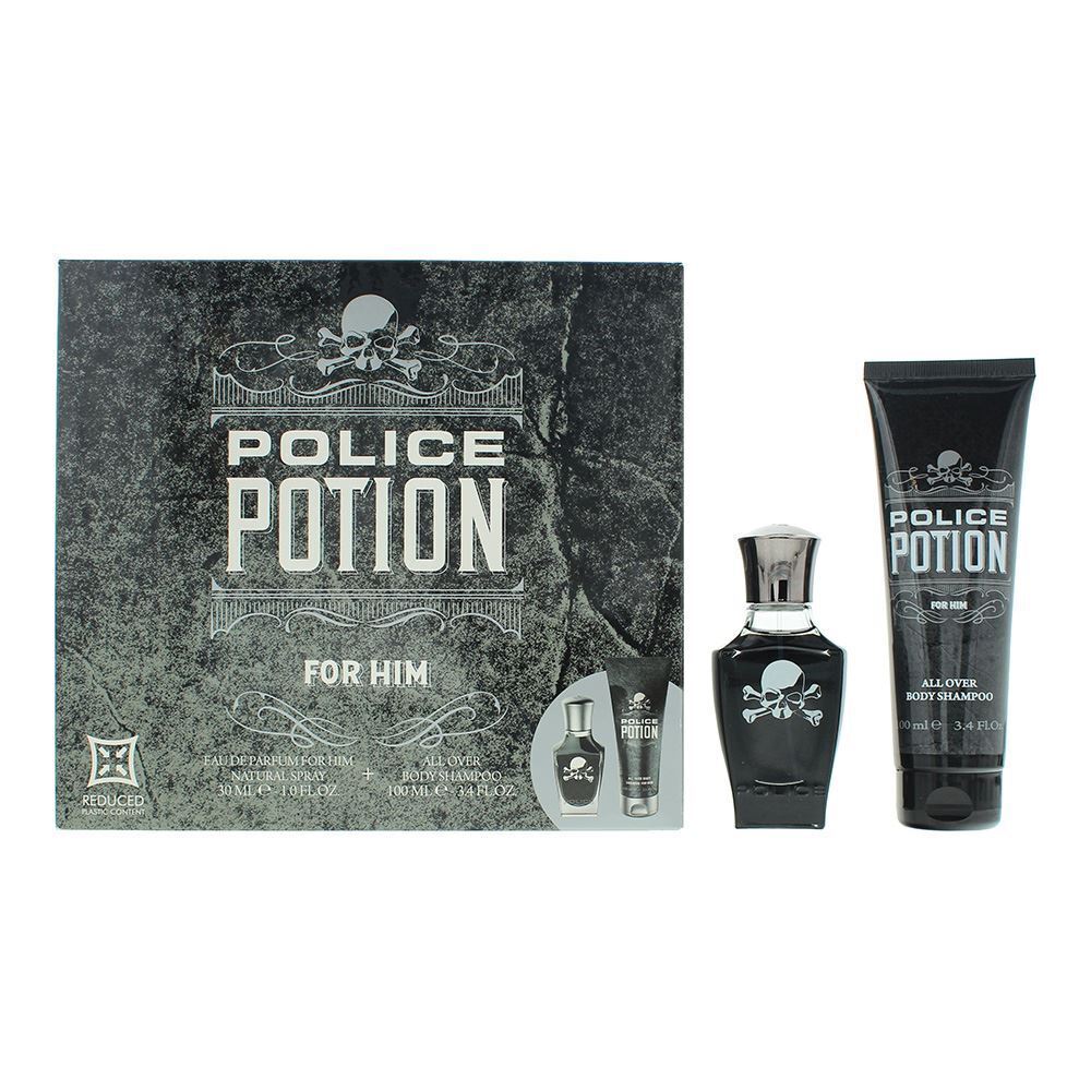 Police Potion For Him 2 Pcs Gift Set: EDP 30ml - Shower Gel 100ml Men Spray