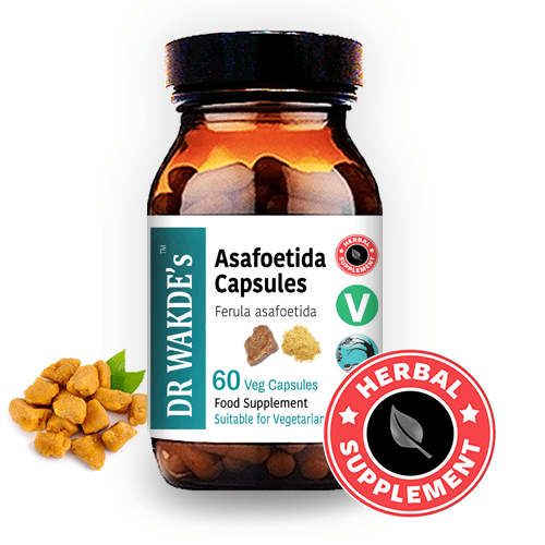 DR WAKDE'S Asafoetida Capsules | 60 Veg Caps | Ayurvedic Supplement | Vegan |...
