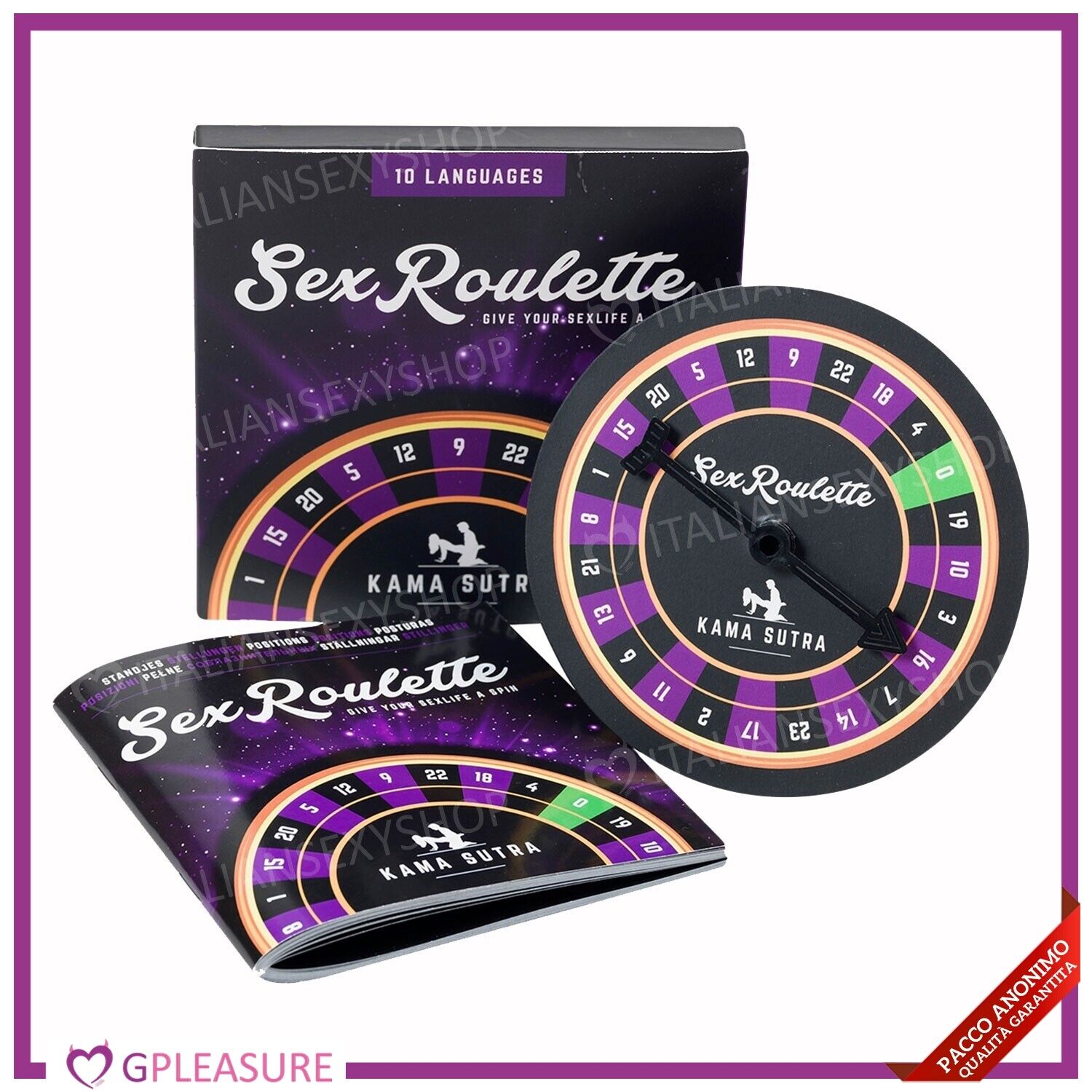Kamasutra Sex Roulette - Gioco da Tavolo Erotico Per Coppia Sexy Posizioni Hot