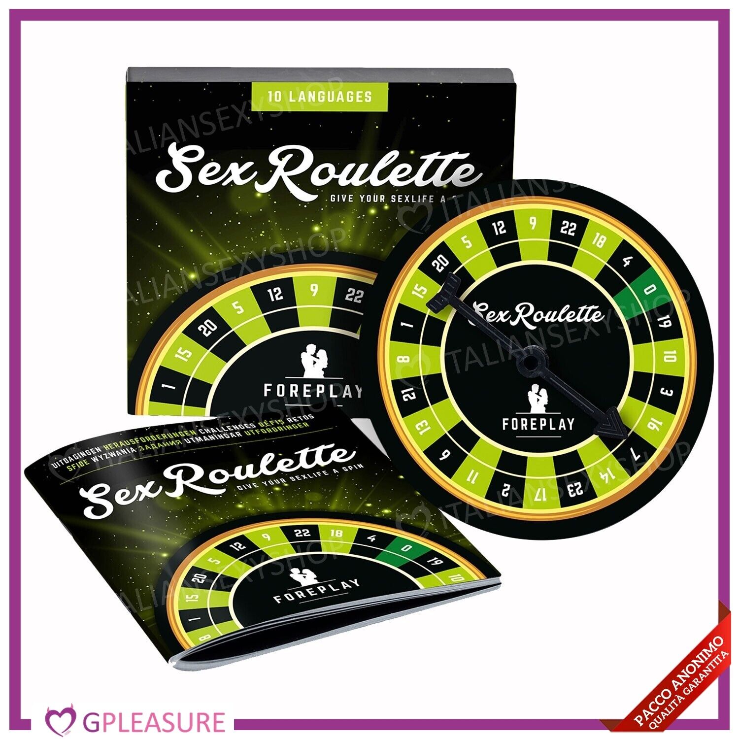 ForePlay Sex Roulette Gioco di Coppia Erotico da Tavolo - Hot Game Posizioni