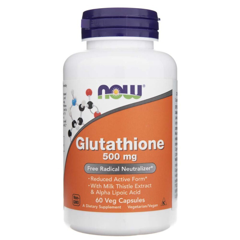 Now Foods Glutatione 500 mg, 60 capsule