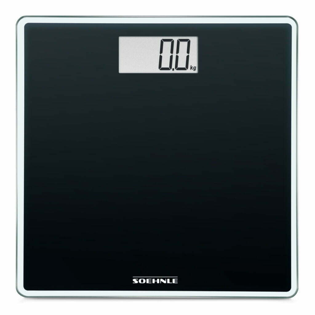 Bilancia Pesapersone Digitale Pesa 180 Kg Bagno Sense Compact 100 Nera Leifheit