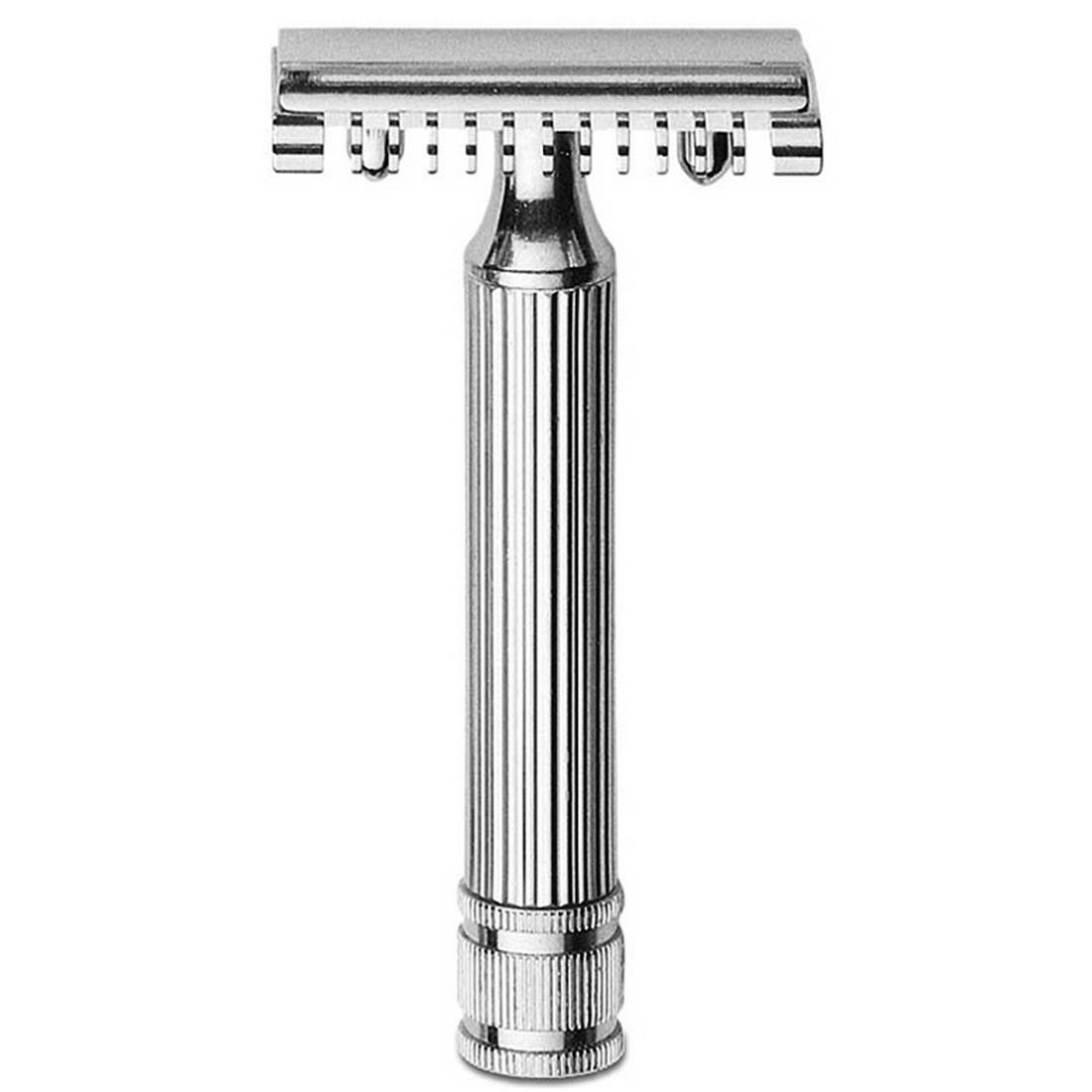RASOIO DI SICUREZZA FATIP GRANDE NICHELATO PETTINE APERTO 42105 TRE PEZZI