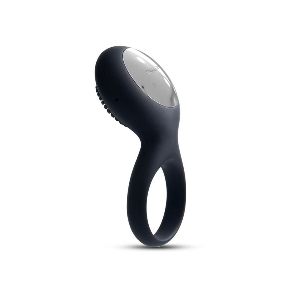 ANELLO FALLICO VIBRANTE RICARICABILE IN SILICONE STIMOLATORE CLITORIDEO PER UOMO