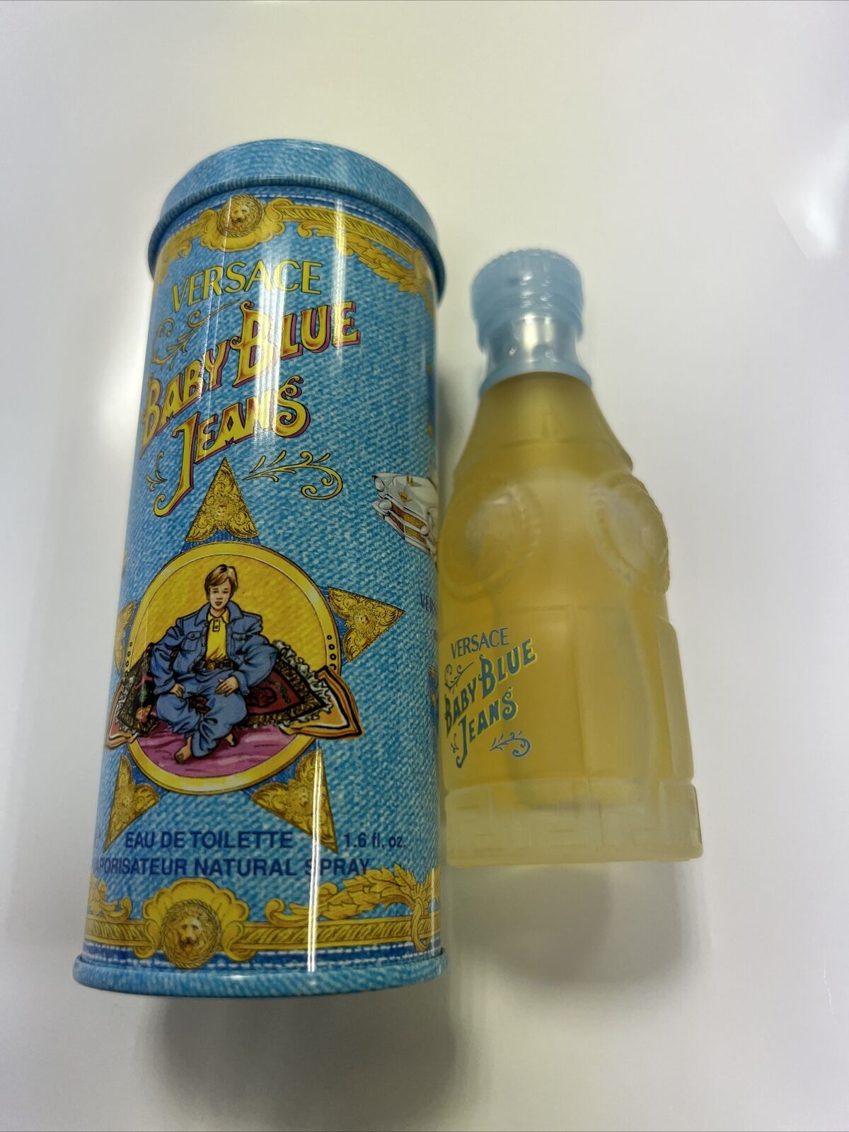 VERSACE BABY BLU JEANS EAU DE TOILETTE 50 ML SPRAY VINTAGE RARO PROFUMO RAGAZZO