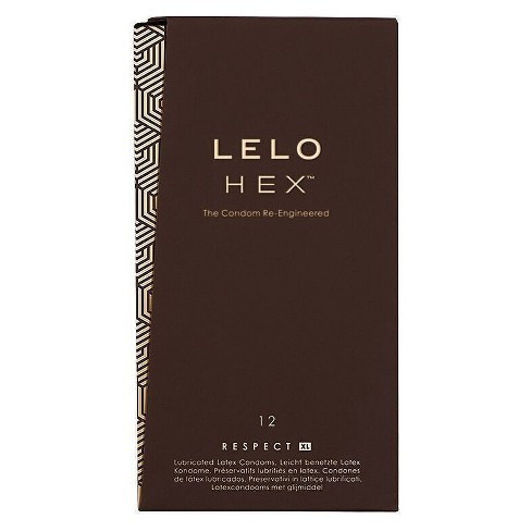 LELO HEX RESPECT XL PACCO DA 12 PRESERVATIVI PROFILATTICI CONDOMS PER UOMO