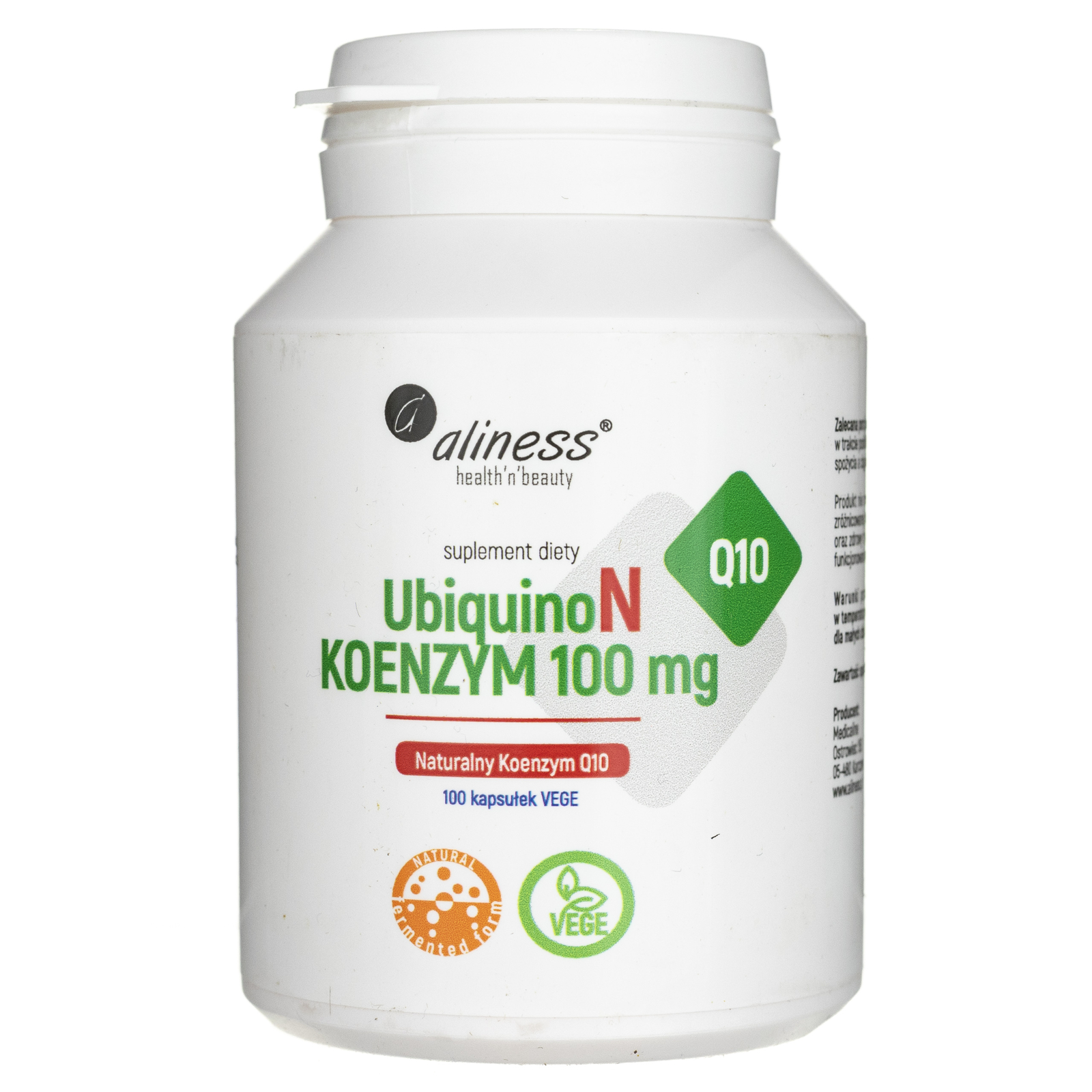 Aliness UbiquinoN coenzima naturale Q10 100 mg, 100 capsule