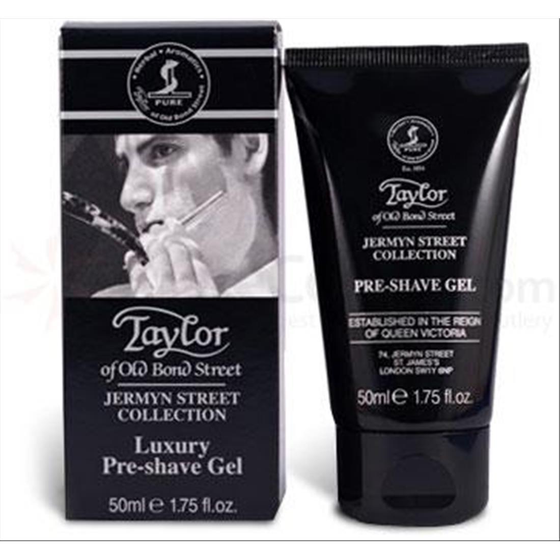TAYLOR PRE-SHAVE GEL JERMYN STREET PER PELLI SENSIBILI SENZA PARABENI 50ML