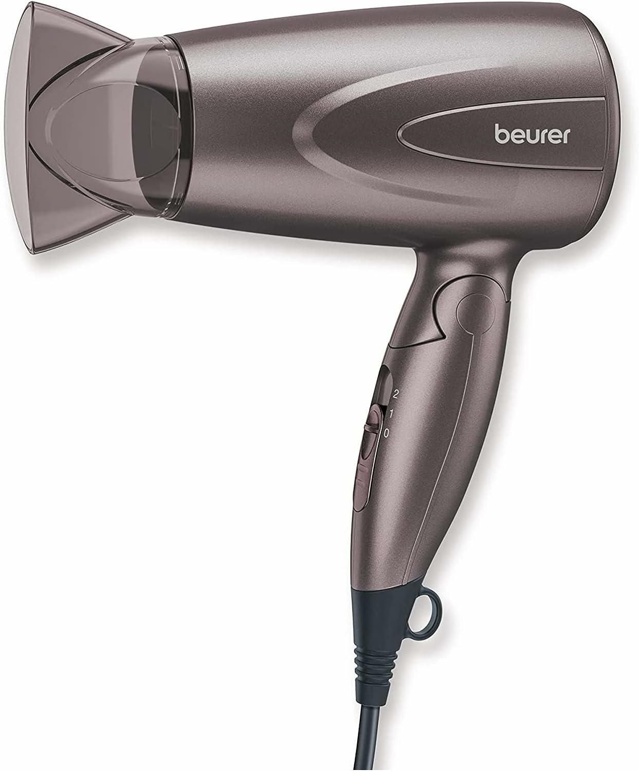 Beurer HC 17 Asciugacapelli Compatto Pieghevole 1300W Nero 10072-Beurer Asciugac