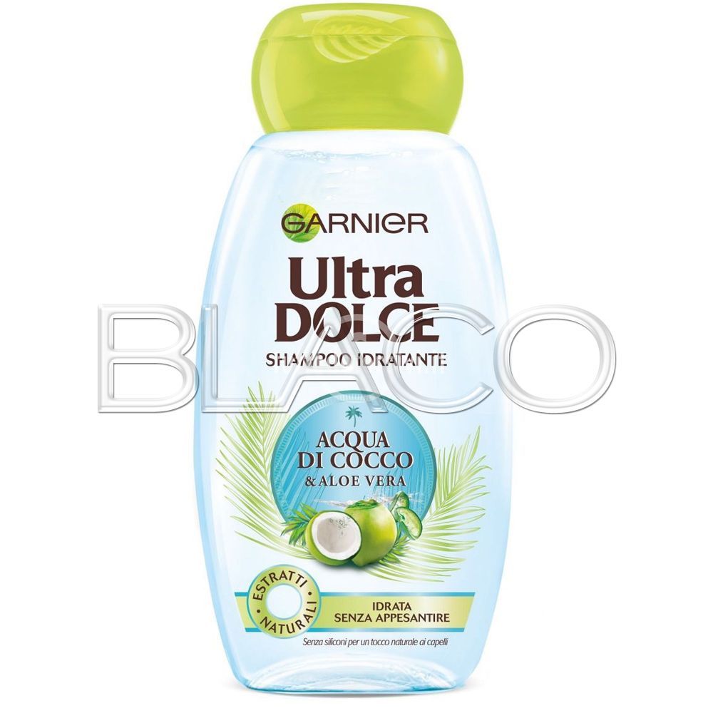 GARNIER ULTRA DOLCE SHAMPOO ACQUA DI COCCO E ALOE VERA - 250 ML