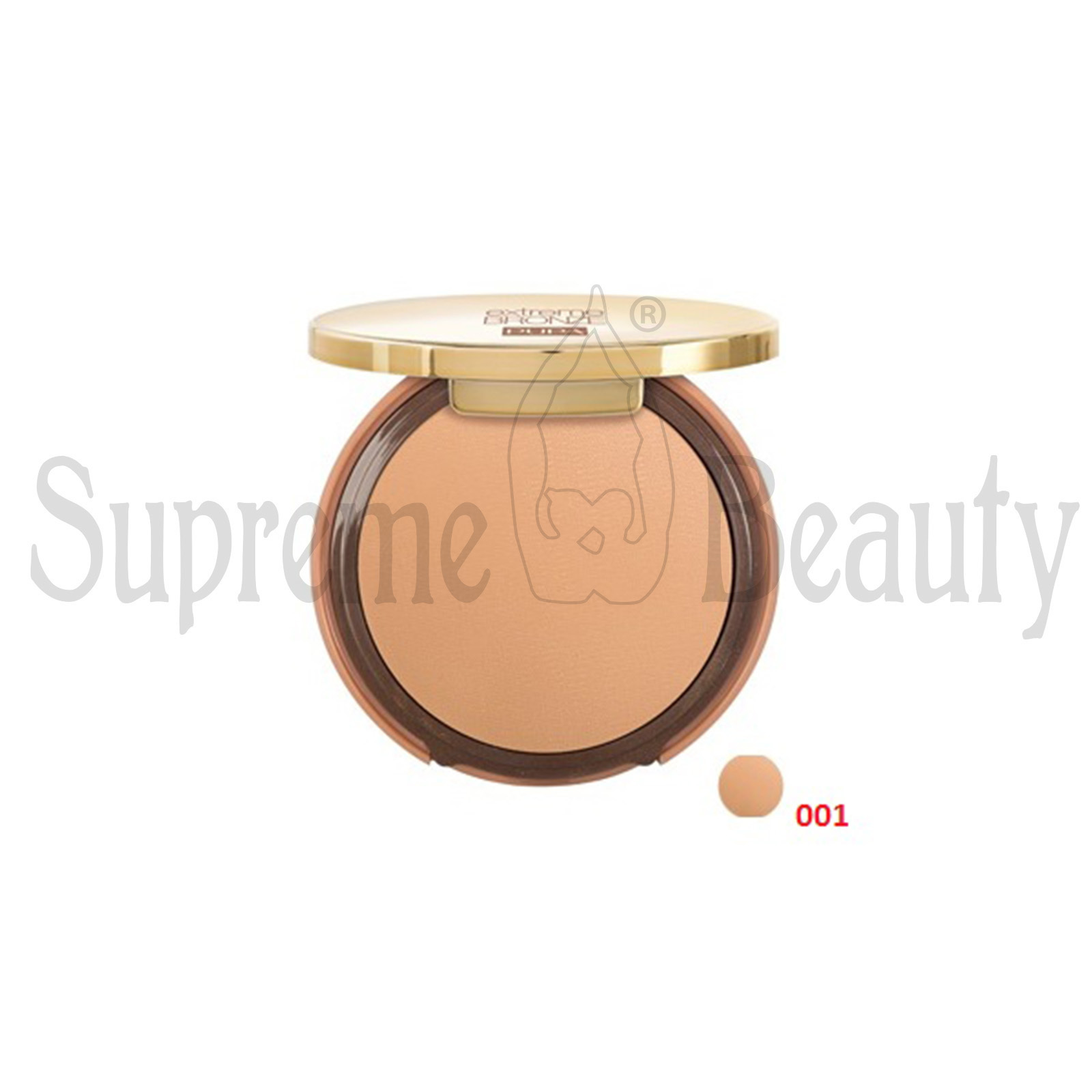 PUPA EXTREME BRONZE FONDOTINTA SOLARE COMPATTO SPF 15 WP LUNGA TENUTA COLORE 001