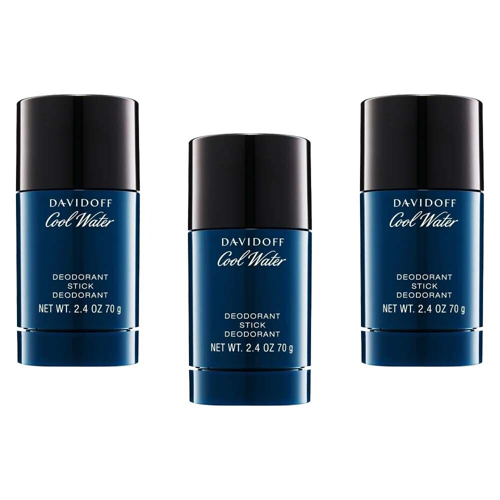3pz Davidoff Cool Water deodorante stick uomo fragranza Aromatica Acquatica 70g