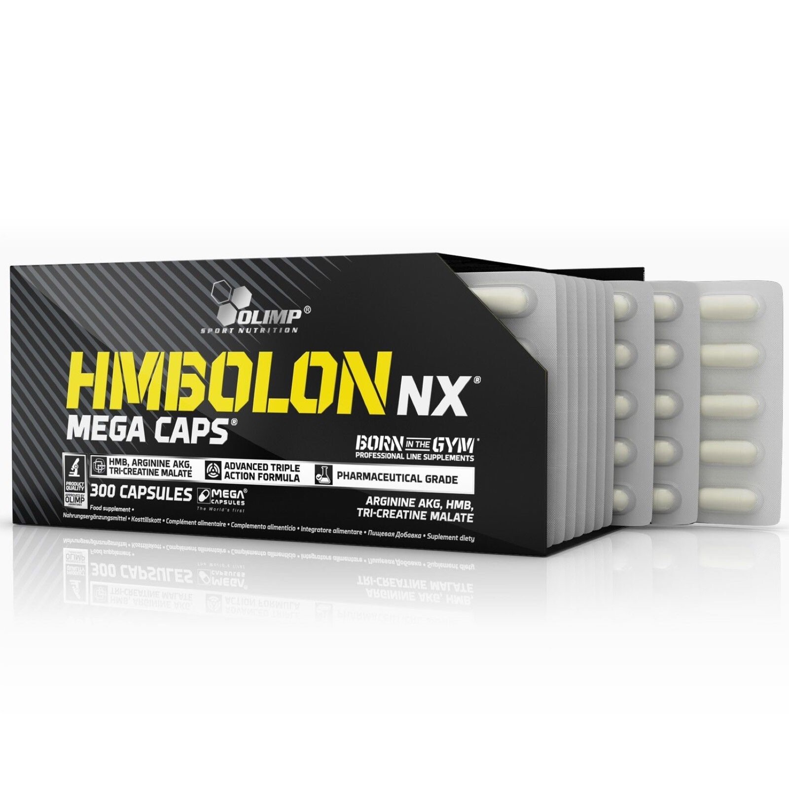 Olimp HMBolon Nx 300 caps Hmb Arginina Aakg e Tri-creatina malato