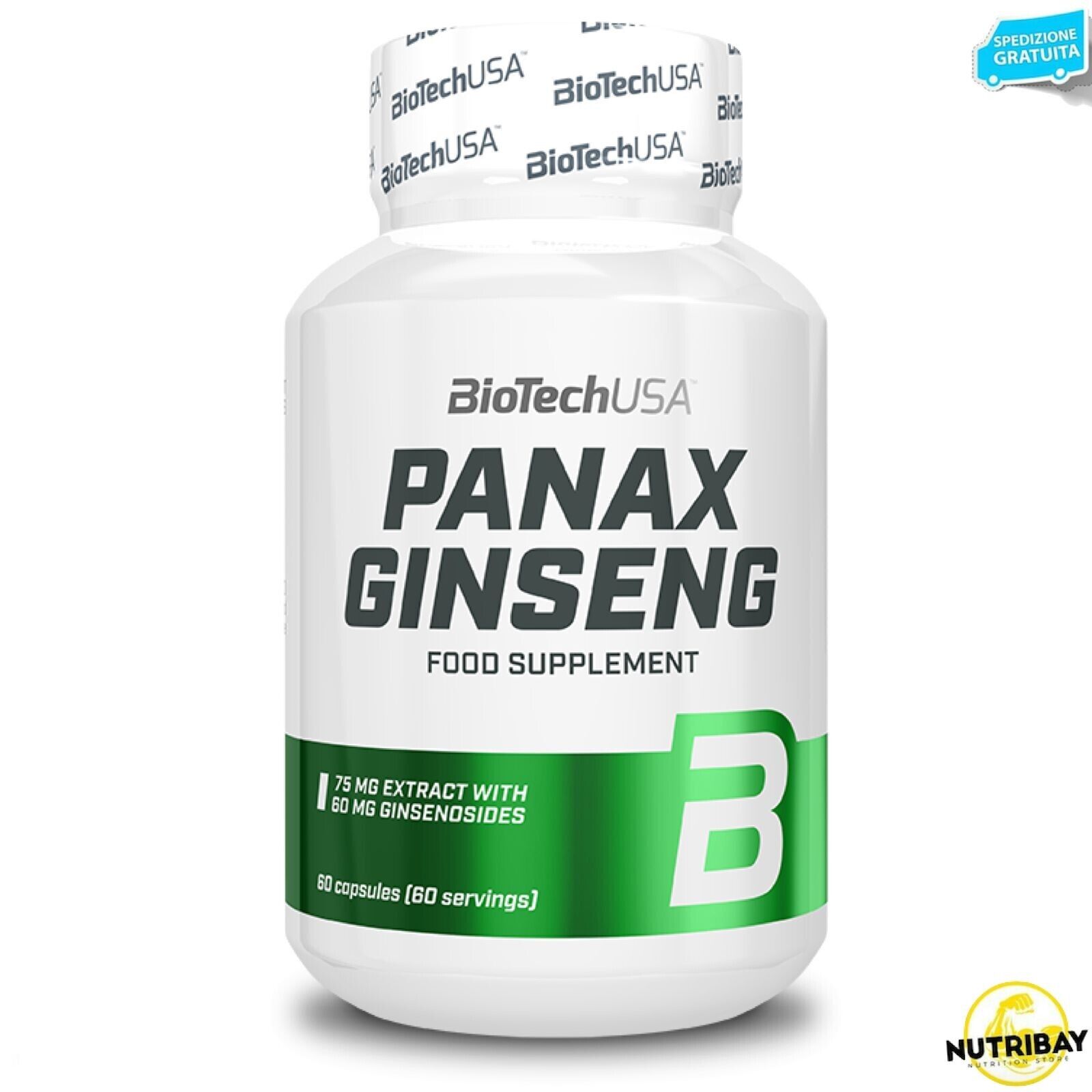 Biotech USA Panax Ginseng - 60 caps Ginseng in capsule