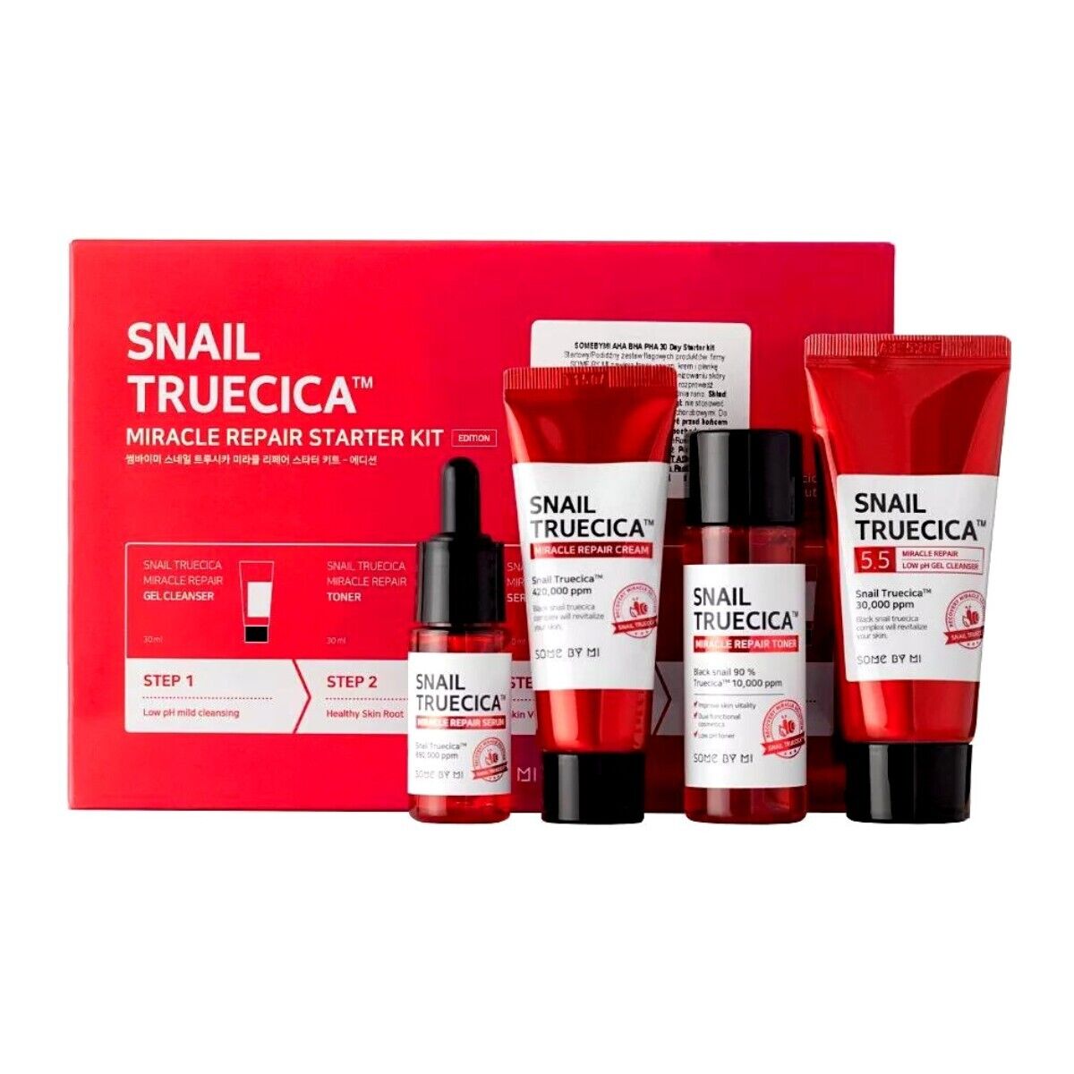 Alcuni By Mi Snail Truecica Miracle Repair, Kit per pelli problematiche