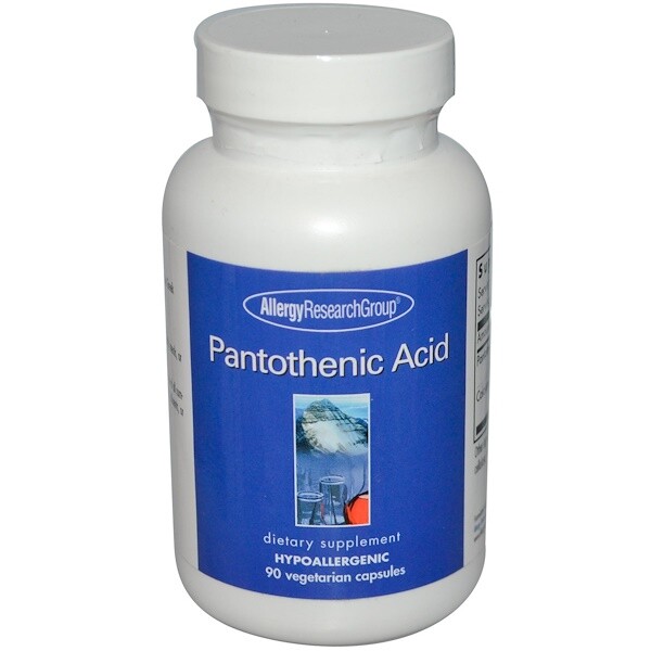 Pantothenic Acid 90 Veggie Caps - Allergy Research Group € 209,00 /  kg