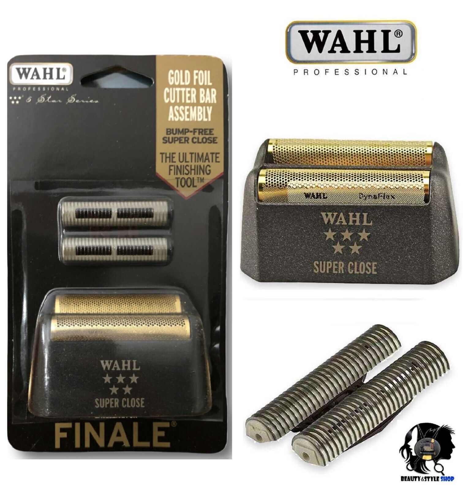 WAHL FINALE TESTINA RICAMBIO ORIGINALE GOLD FOIL + PELLICOLE E TAGLIERINE