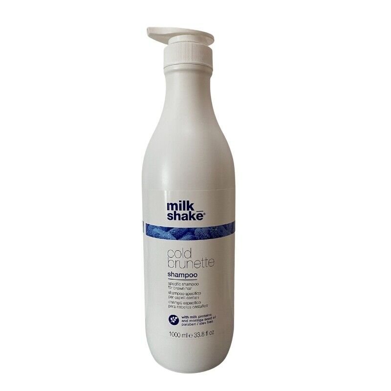 milk_shake Cold Brunette Shampoo 1000ml NEW shampoo anti-giallo/arancio