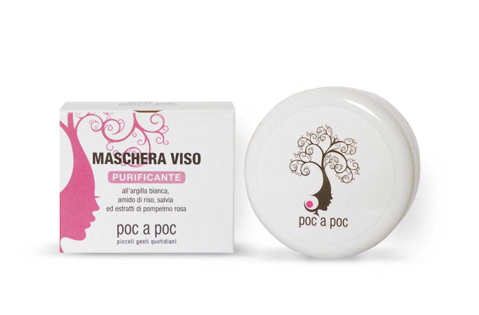 POC A POC Maschera Purificante 100ml con mix di Argille Bianca, Amido di Riso