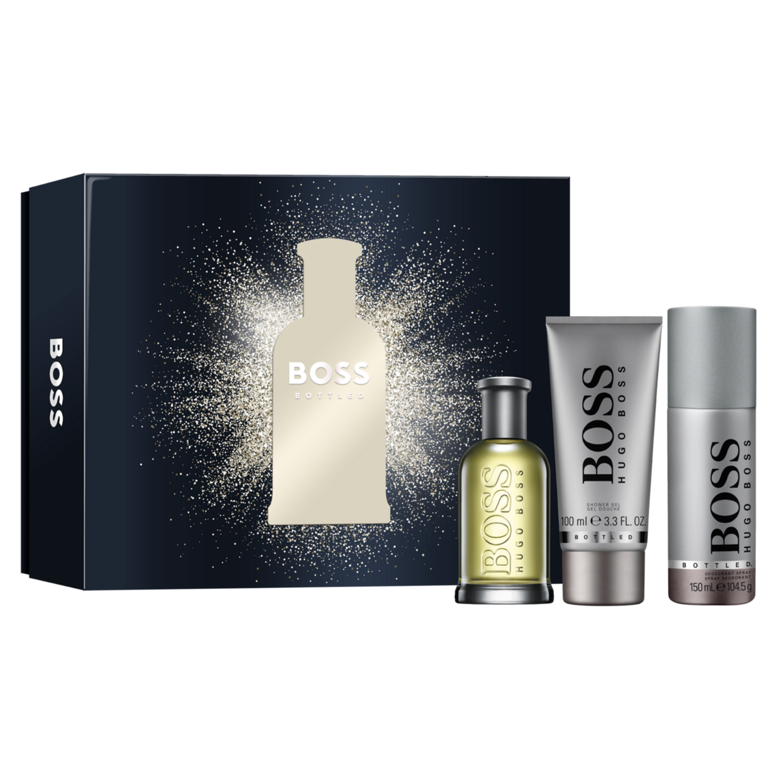 Cofanetto Boss Bottled Eau de Toilette Edt  100ml + Shower Gel + Deo 150ml
