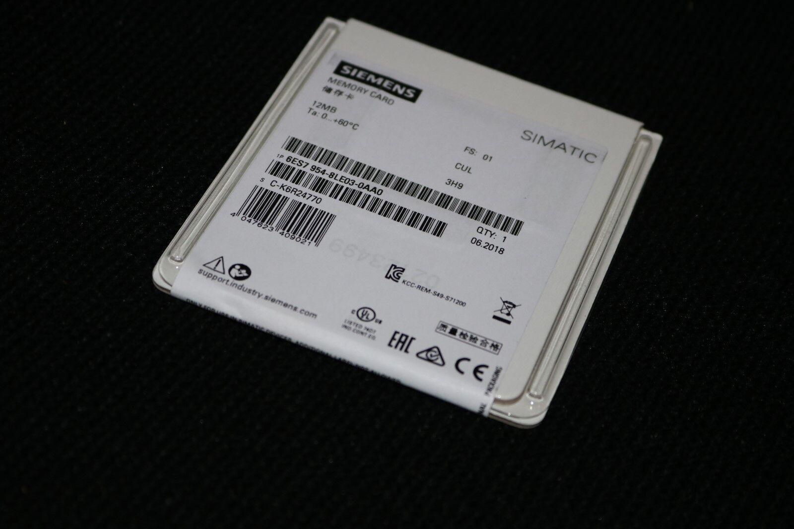Siemens SIMATIC Memory Card 12 MB - Scheda di memoria 6ES7954-8LE03-0AA0