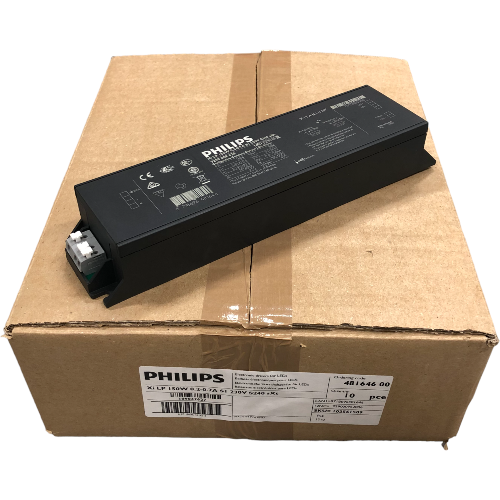 10xPZ Philips Xitanium Xi LP 150W 0.2 - 0.7A S1 230V S240 sXt DRIVER LED