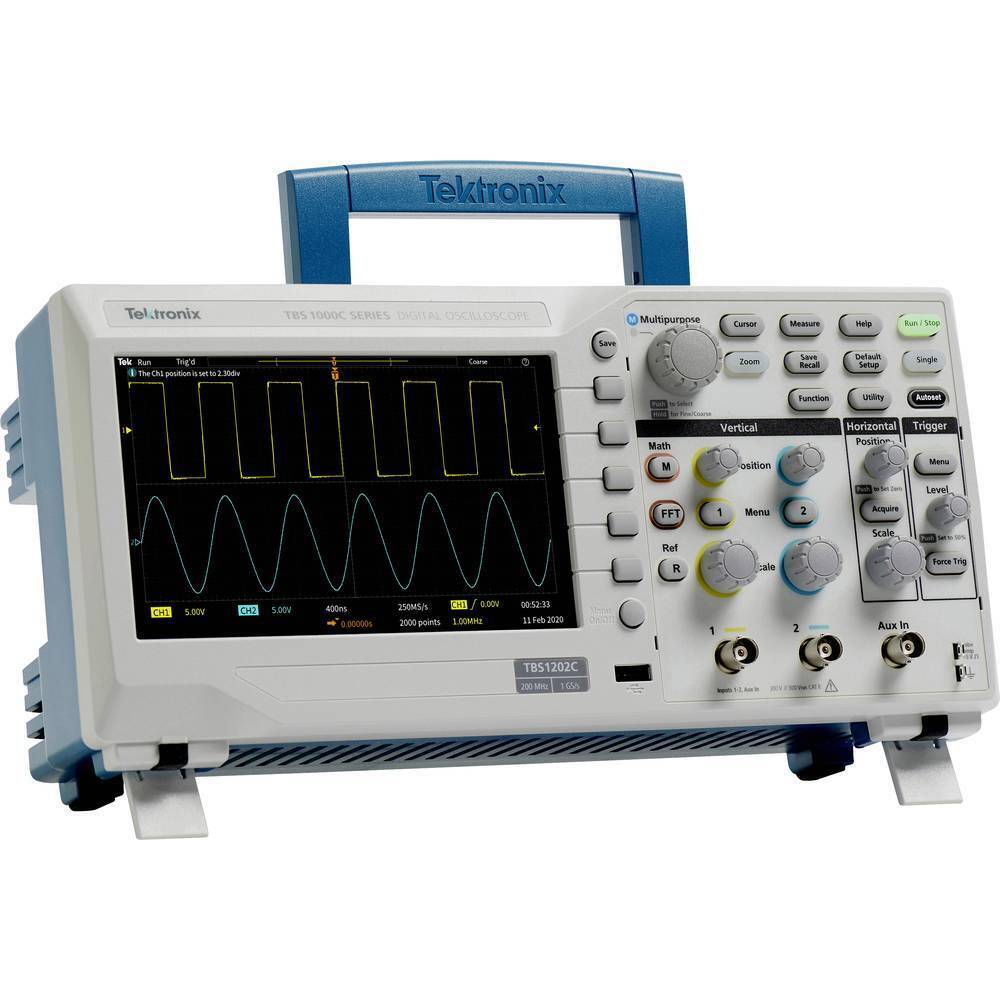 Tektronix TBS1052C Oscilloscopio digitale 50 MHz 1 Gsa/s 20 kpts 8 Bit 1 pz.