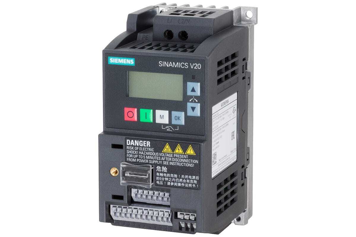 Siemens 6SL3210-5BB13-7BV1  New factory sealed SINAMICS V20 200-240V1AC-10/+10%