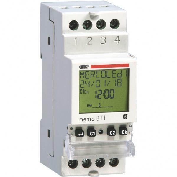 VEMER INTERRUTTORE ELETTRONICO DIGITALE PIU ASTRONOMICO MEMO BT1  VE767600