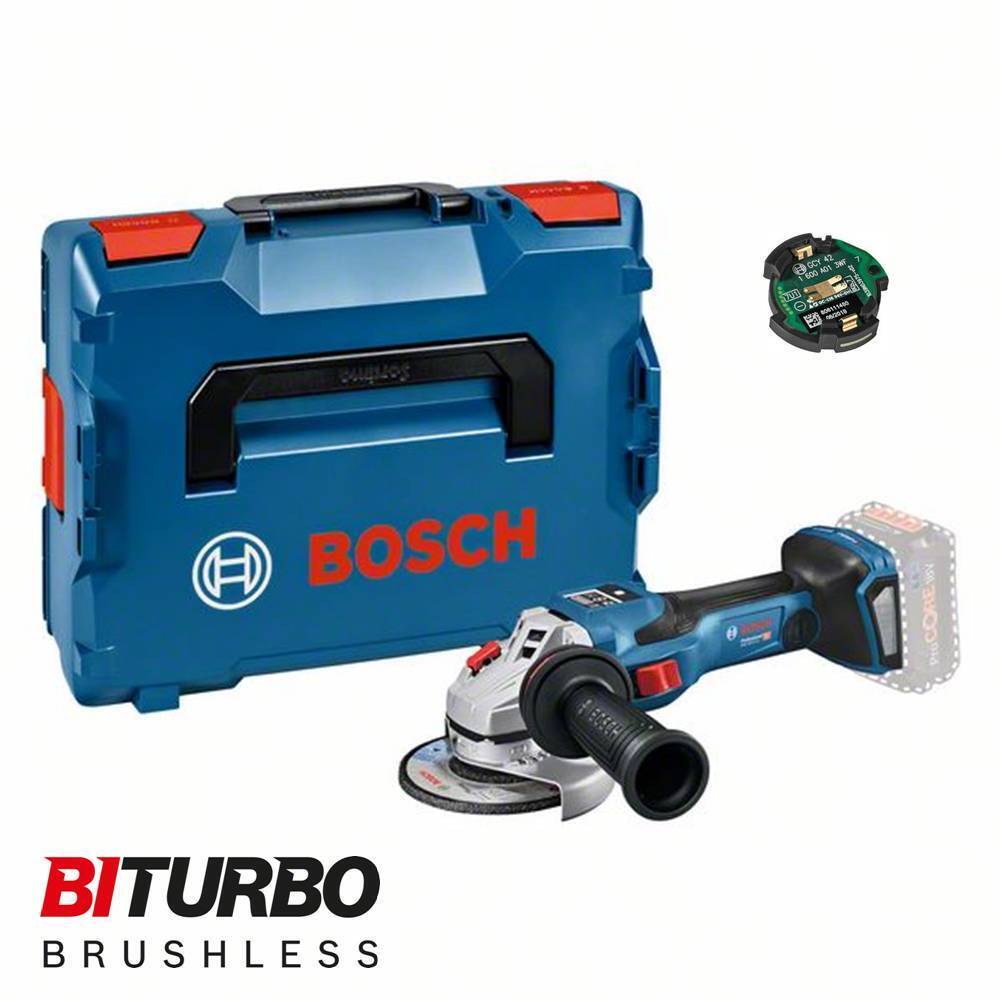 Smerigliatrice Angolare a Batteria GWS 18V-15 SC Bosch Professional BITURBO cod.