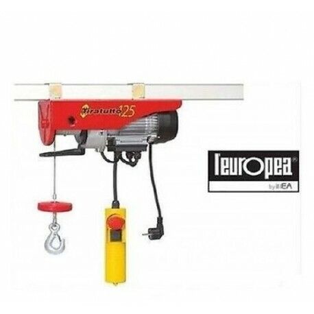 PARANCO ELETTRICO EUROPEA 450 W TIRATUTTO 125/250 KG VERRICELLO ELETTROCARRUCOLA