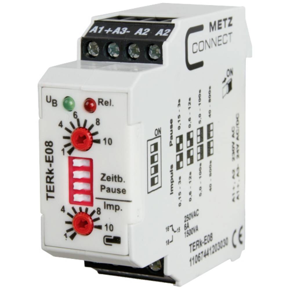 Metz Connect 11067441203030 TERk-E08 Relè temporizzato 230 V/AC 1 pz. 1 scambio