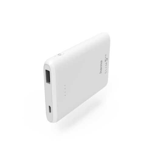 Hama Power Pack Slim 5HD (Batteria Esterna 5000mAh, Batteria Portatile Ricarica