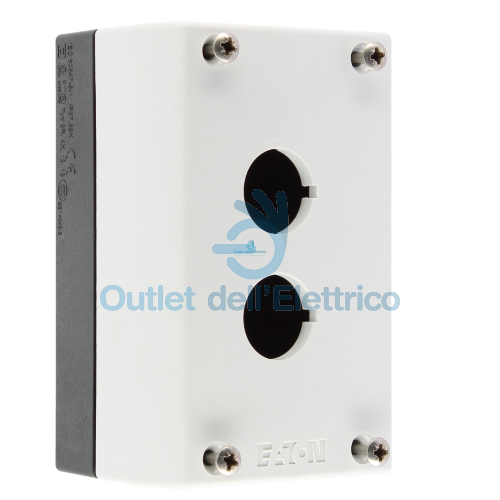 EATON 216537 M22-I2 CUSTODIA 2 FORI, NERO /GRIGIO
