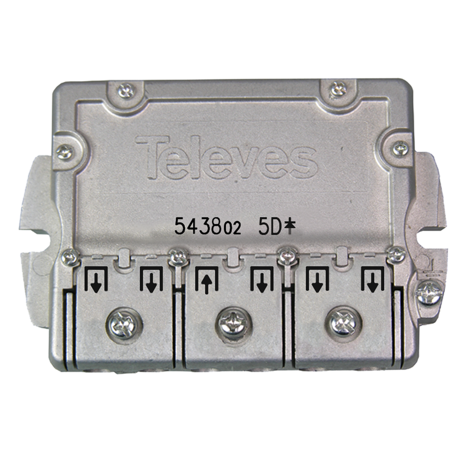 Ragazzino Da 5 Uscite Freeview e Sat Con Connettore Flangia 10 DB Da Televes