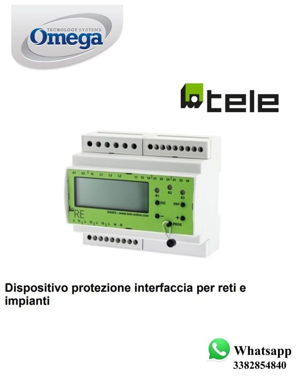 RELE' DI INTERFACCIA CONFORME NORME CEI-021 TELE RE-NA003