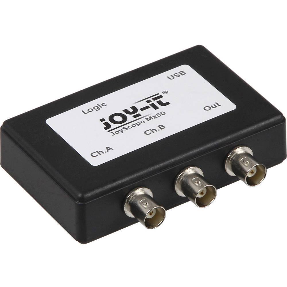 Joy-it JT-ScopeMega50 Oscilloscopio USB 15 MHz 2 canali, 16 canali 8 Bit