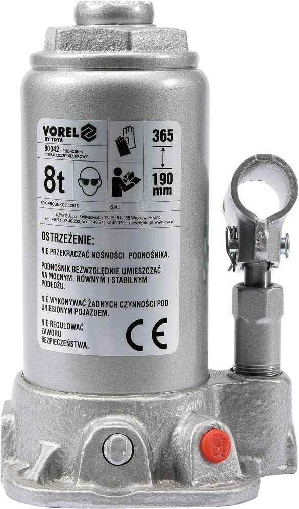 Yato 80042 – Hydraulic Bottle Jack 8T