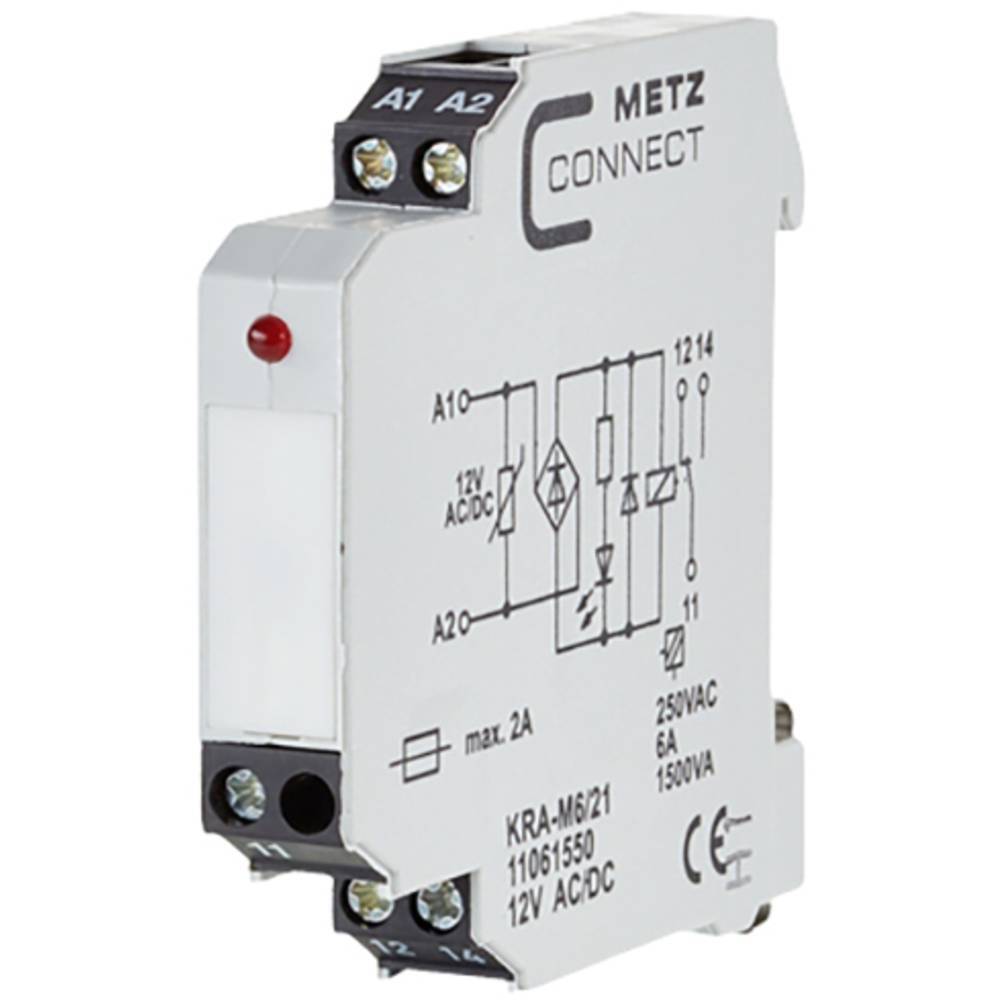 Modulo daccoppiamento, 12, 12 V/AC, V/DC (max) 1 scambio Metz Connect 11061550