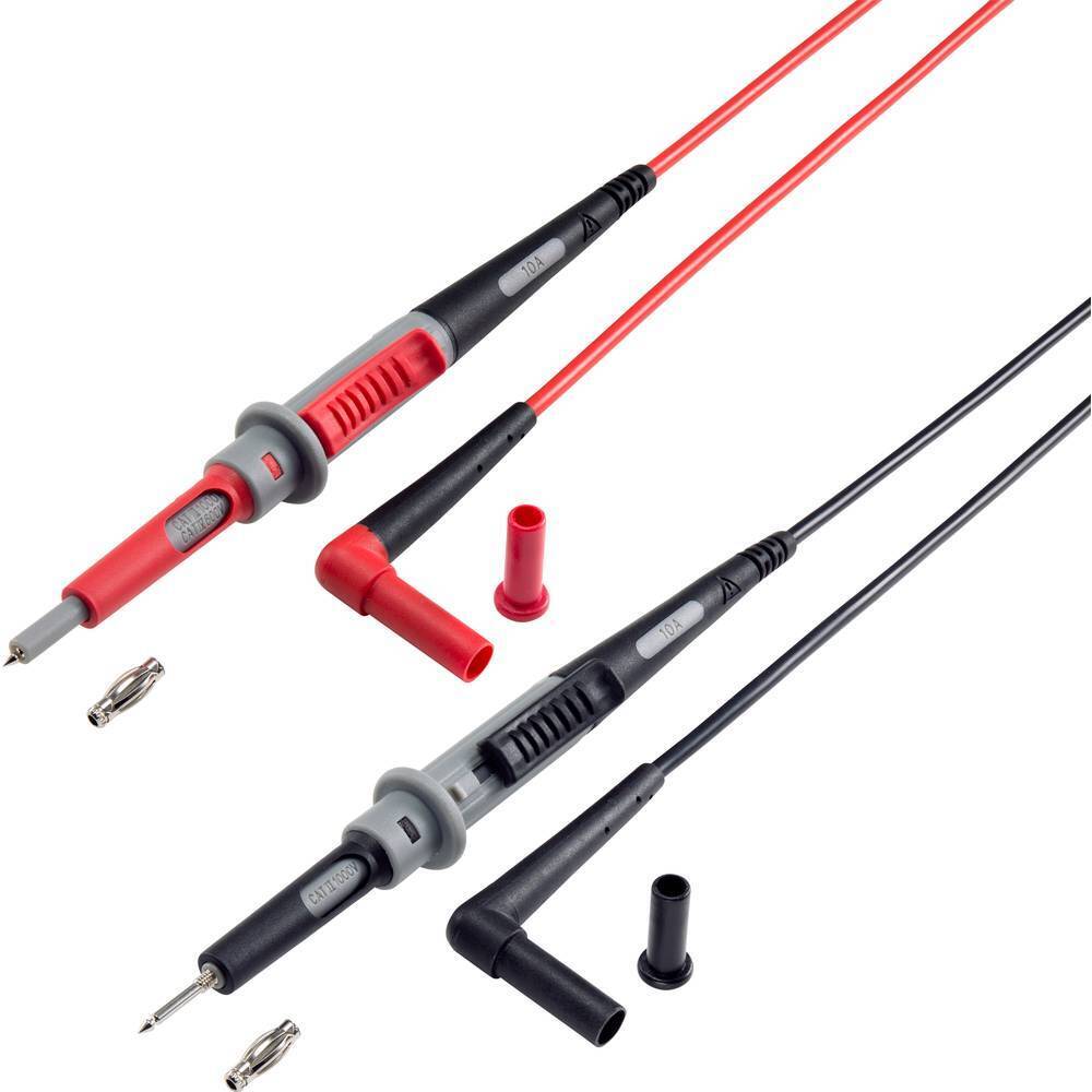 VOLTCRAFT MS-4PS-E Puntali di sicurezza [Spina sicurezza 4 mm - Sonda] 1.00 m