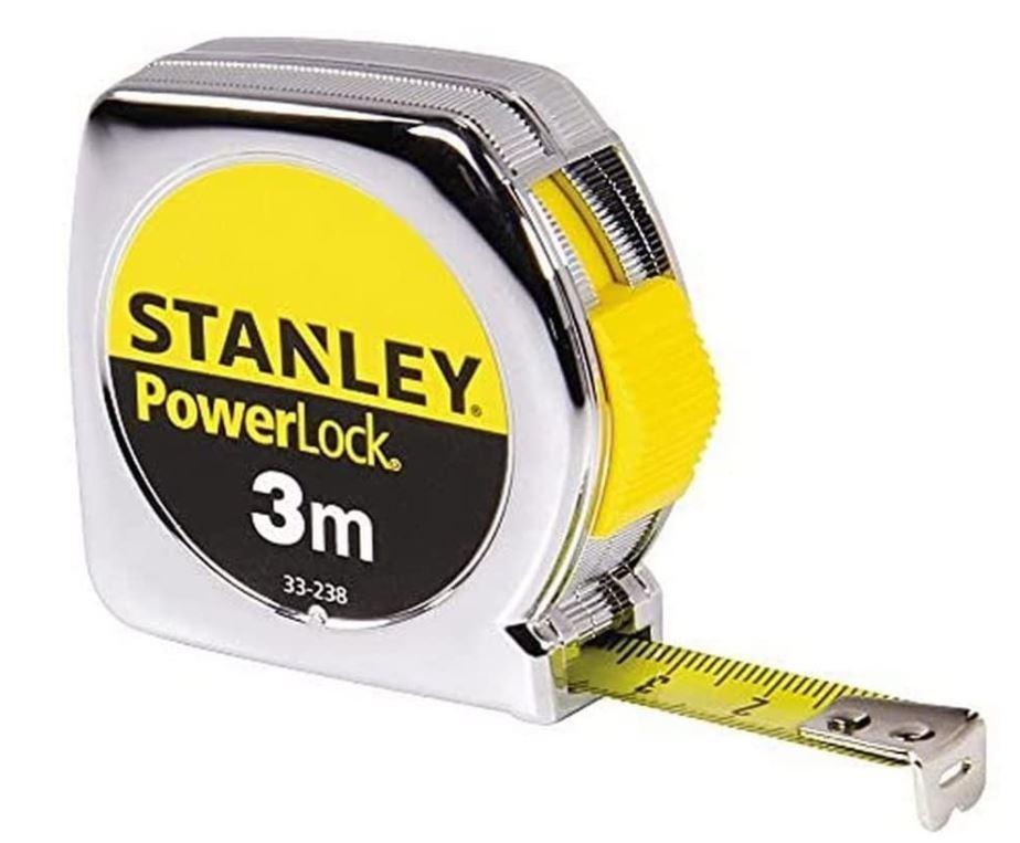 Flessometro Stanley 0-33-238- powerlock-3 metri