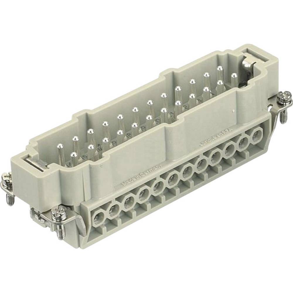 Harting 09 33 024 2611 Inserto maschio Han® E 24 + PE A vite 1 pz.