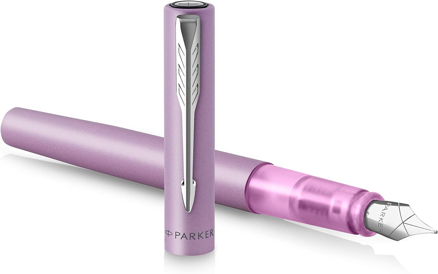 Parker Vector XL Penna Stilografica Medio Lilla Metallico Inchiostro Blu