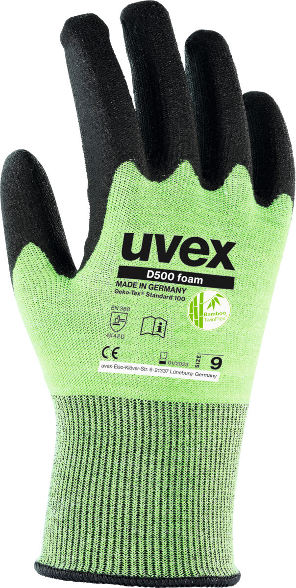 UVEX  - Paio di guanti uvex D500 foam
