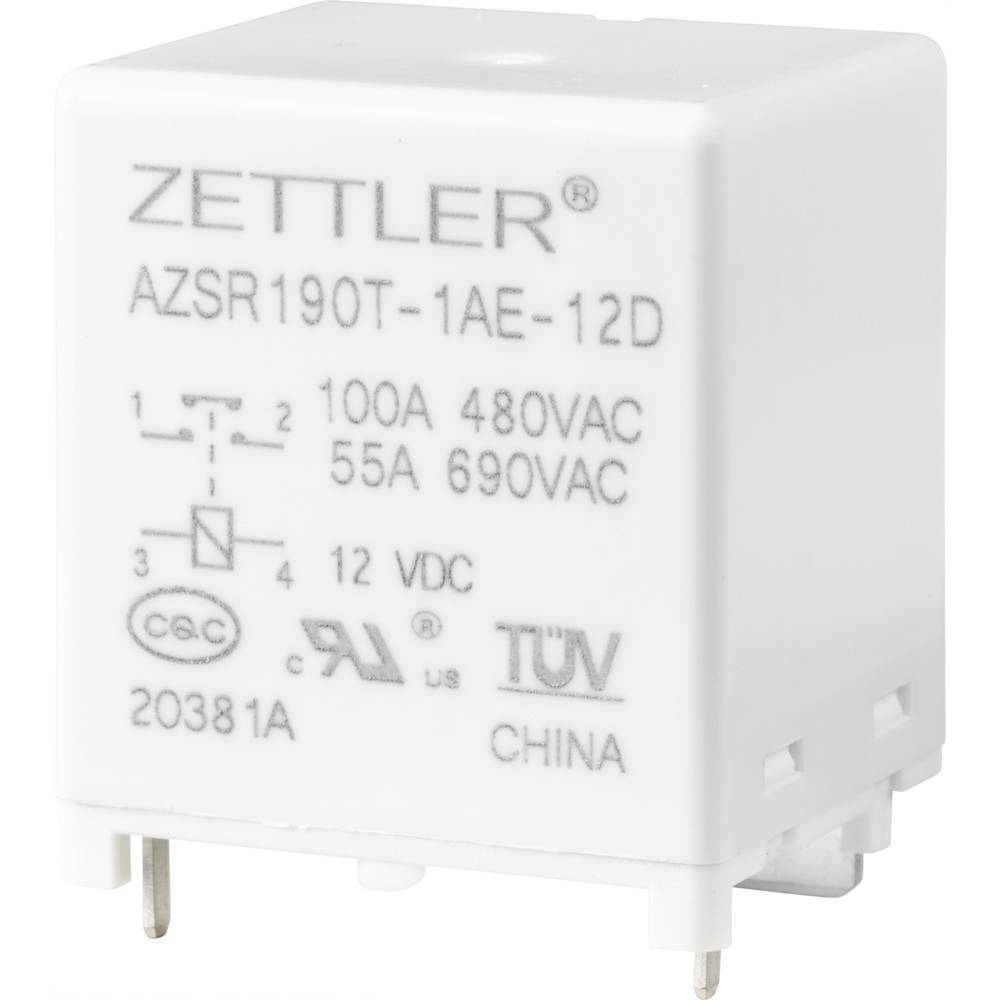 Zettler Electronics Zettler electronics Power relè 12 V/DC 100 A 1 NA 1 pz.
