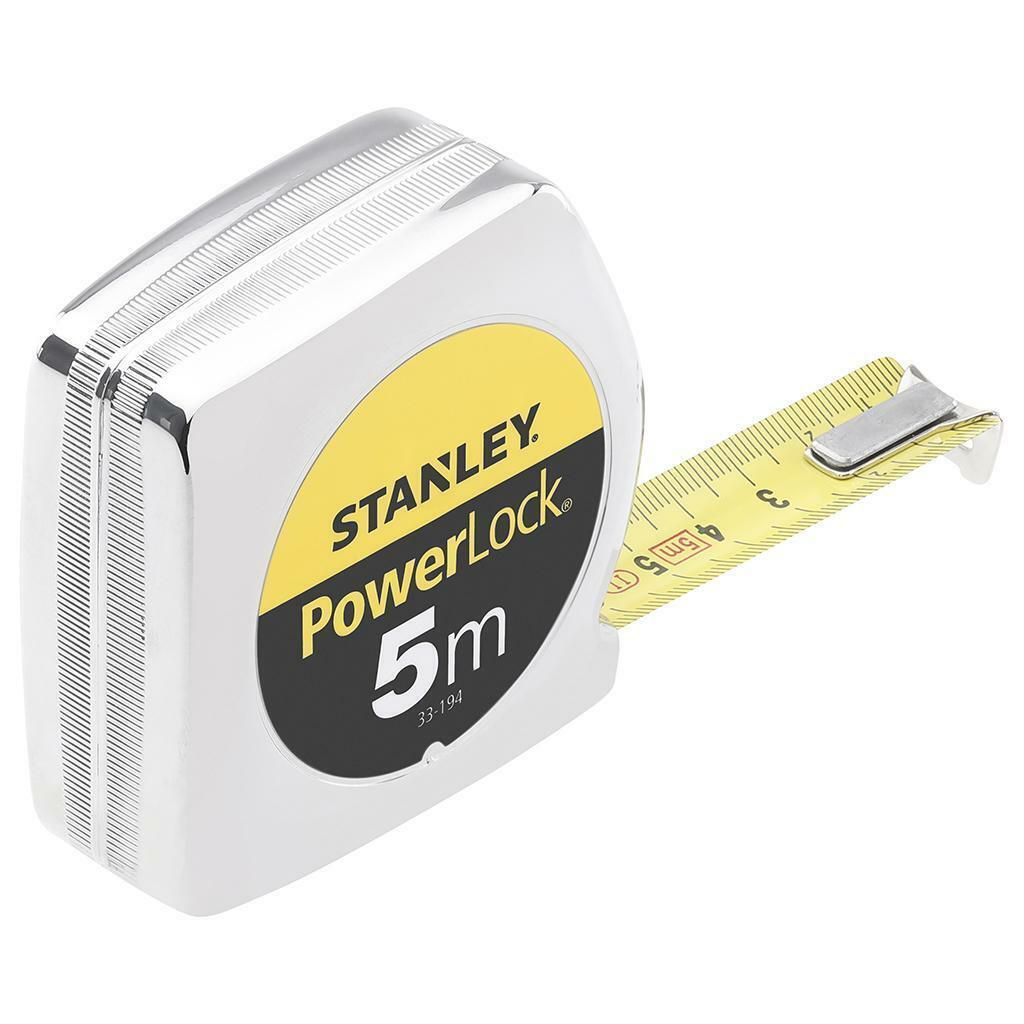 STANLEY FLESSOMETRO POWERLOCK DA 8 METRI 033198