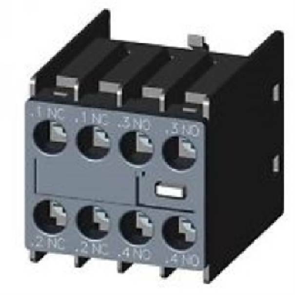 SIEMENS BLOCCHETTO AUSILIARE 2L+2R PER CONTATTORI S00/S0 3RH29111HA22