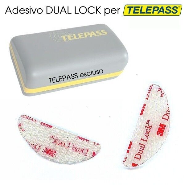 ADESIVO/adesiviTELEPASS 3m DUAL LOCK-BIADESIVO - FISSAGGIO  1 PEZZO  SINGOLO/pb