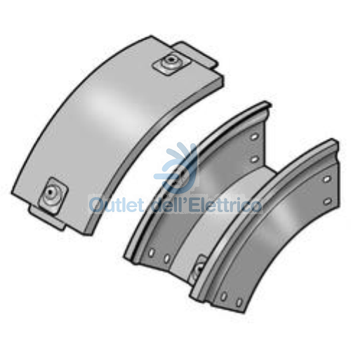 LEGRAND 31AQC300Z P31 CURVA DISCESA 45° 300X75 ZINCATA