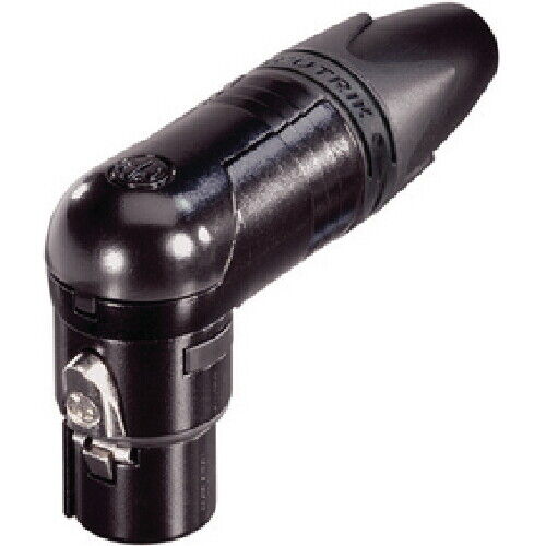 XLR presa volante 90° 3 Prese volanti/ad angolo XX/RX Terminali a saldare Nero
